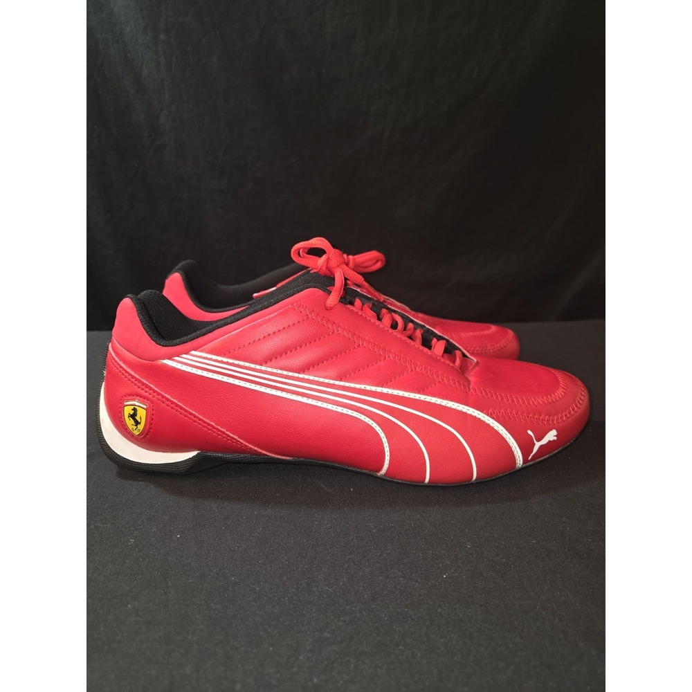 Puma Ferrari Future Cat Mens Size 10.5 Red White Black Athletic Motorsport Shoes - Picture 7 of 12